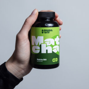 Matcha BIO, 400 mg, 90 kapslí – přispívající k dlouhotrvající energii