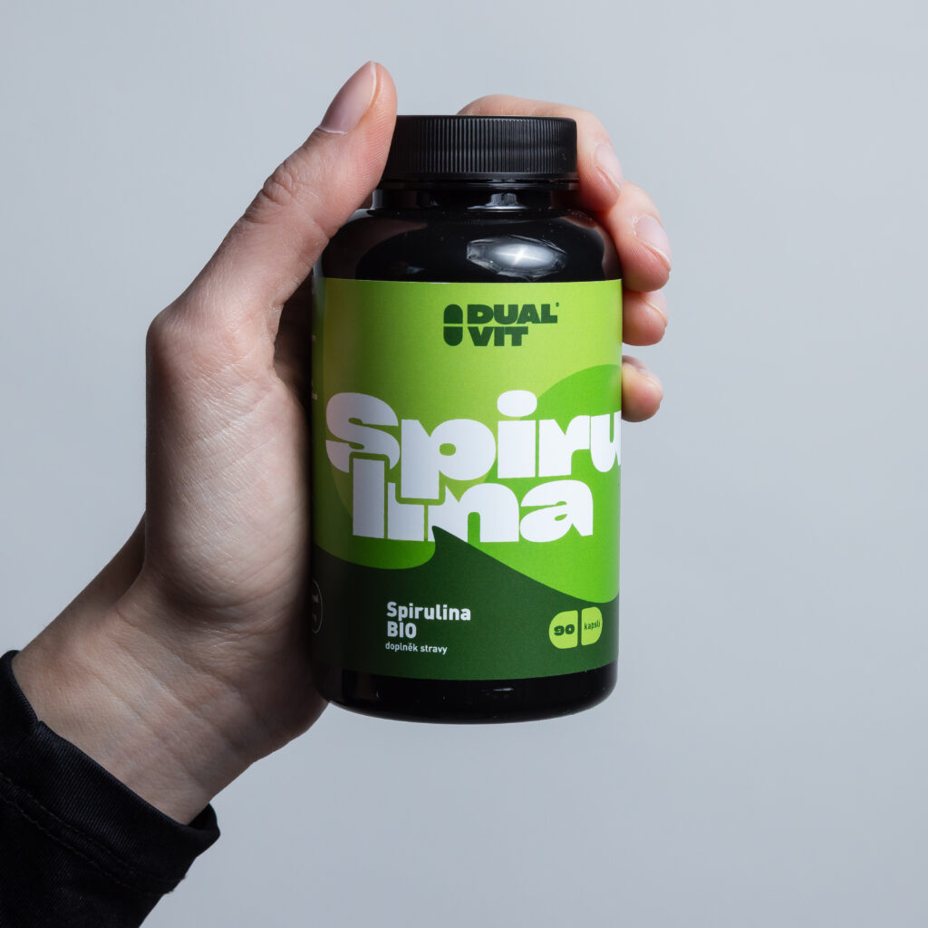Spirulina BIO, 420 mg, 90 kapslí – podporující kontrolu tělesné hmotnosti