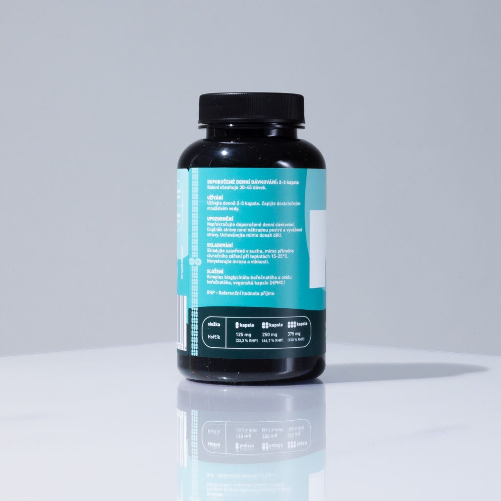 Magnesium Komplex, 125 mg, 90 kapslí – přispívající ke snížení únavy a vyčerpání