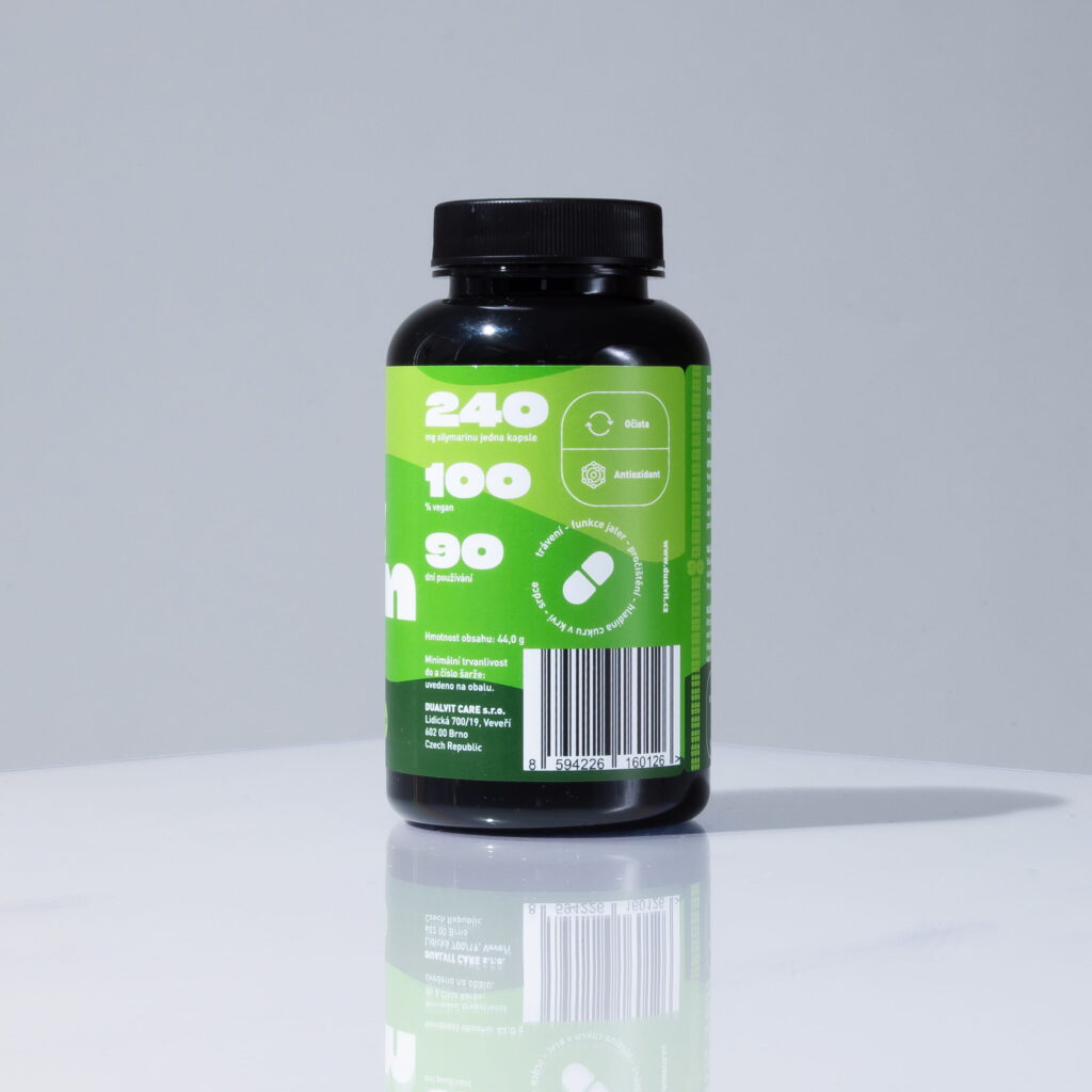 Silymarin – Ostropestřec + Rakytník, 300 mg, 90 kapslí – přispívající k normálnímu trávení
