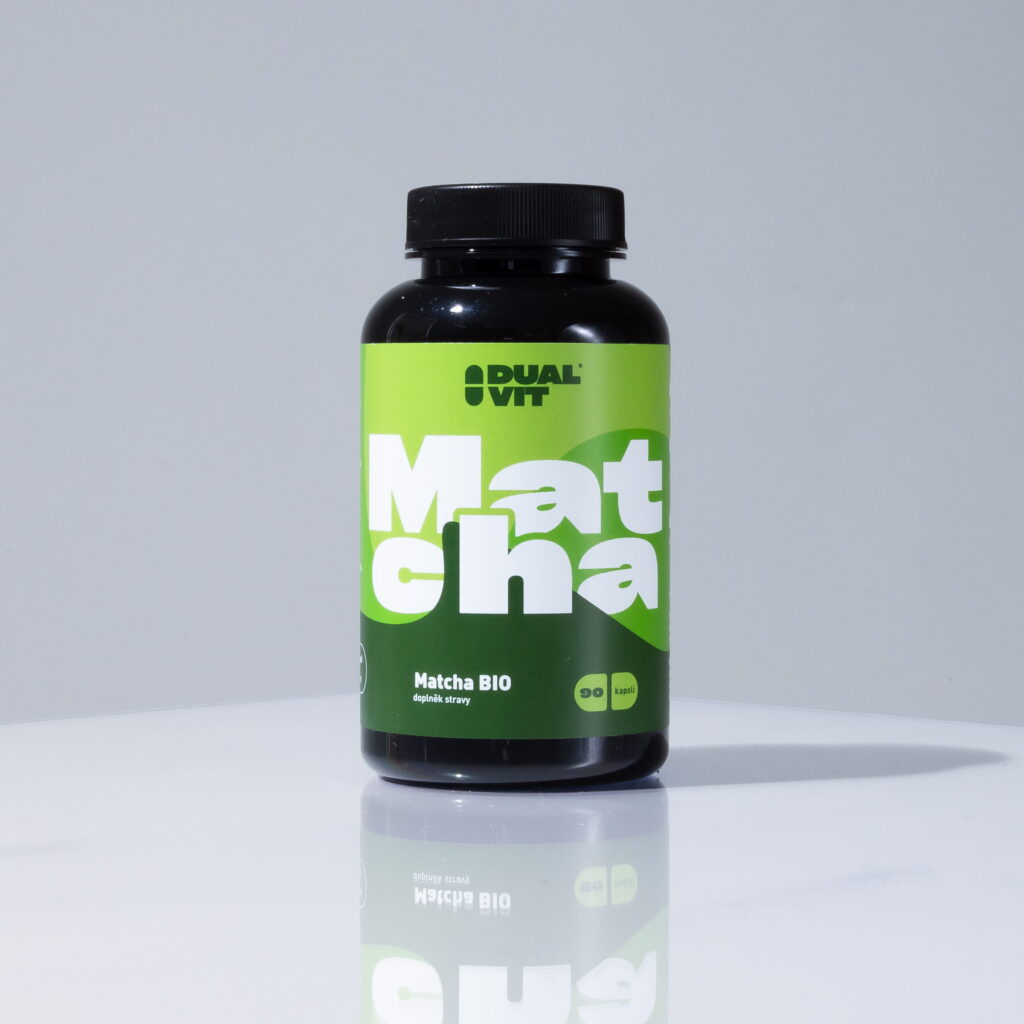 Matcha BIO, 400 mg, 90 kapslí – přispívající k dlouhotrvající energii