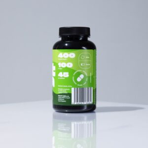 Matcha BIO, 400 mg, 90 kapslí – přispívající k dlouhotrvající energii