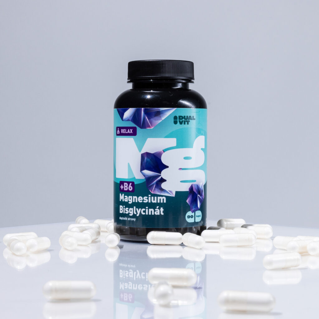 Magnesium Bisglycinát, 1000 mg, 90 kapslí – pro podporu večerního klidu a snížení únavy