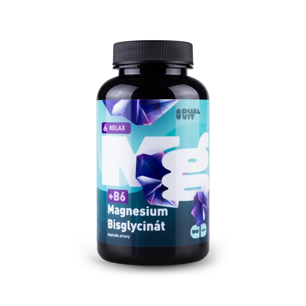 Magnesium Bisglycinát, 1000 mg, 90 kapslí – pro podporu večerního klidu a snížení únavy