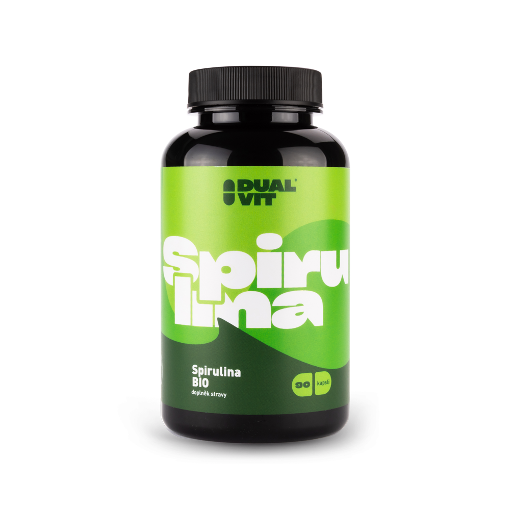 Spirulina BIO, 420 mg, 90 kapslí - podporující kontrolu tělesné hmotnosti